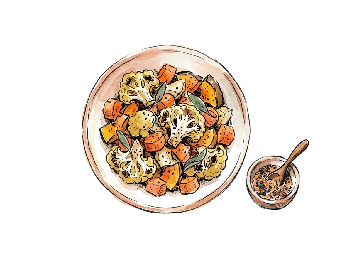 Vegetables — hand-drawn cooking illustration
