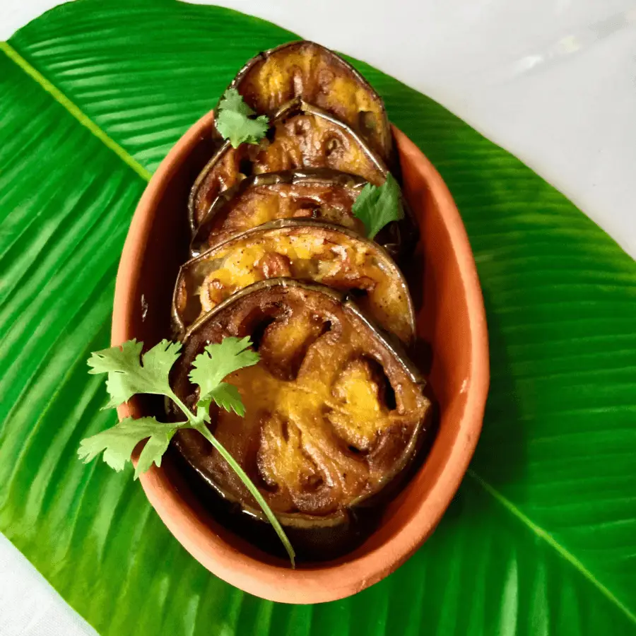 Fried Aubergine (Begun Bhaja)