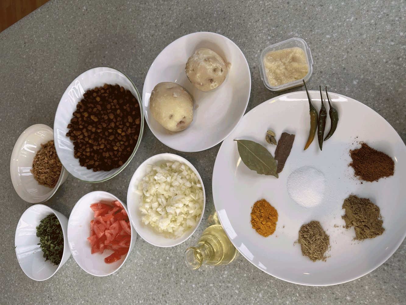 Chola Bhuna ingredients