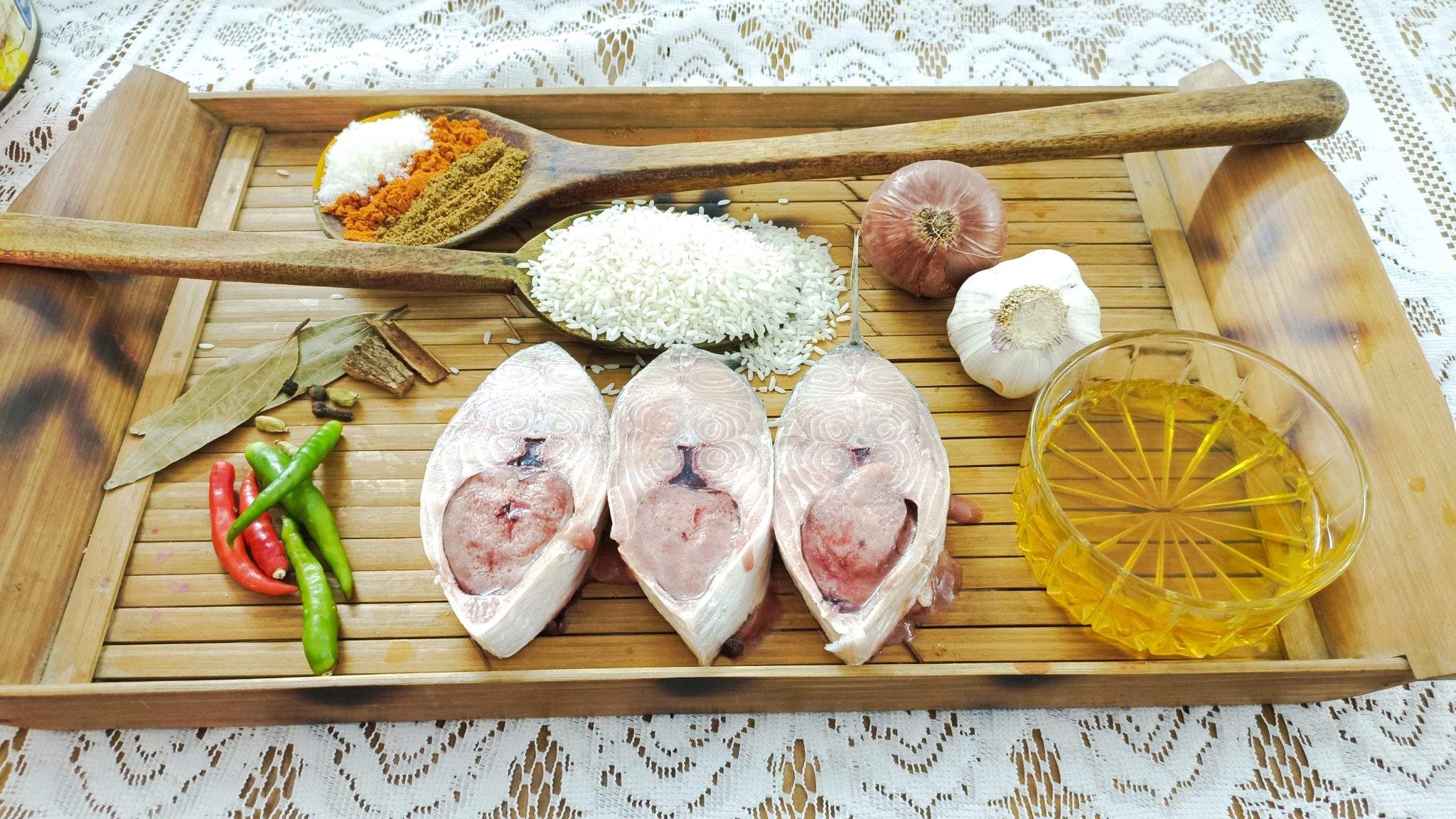 Ilish Polao - Ingredients