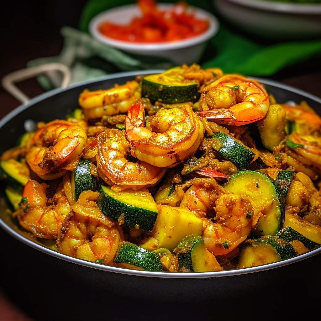 Zucchini with Shrimp