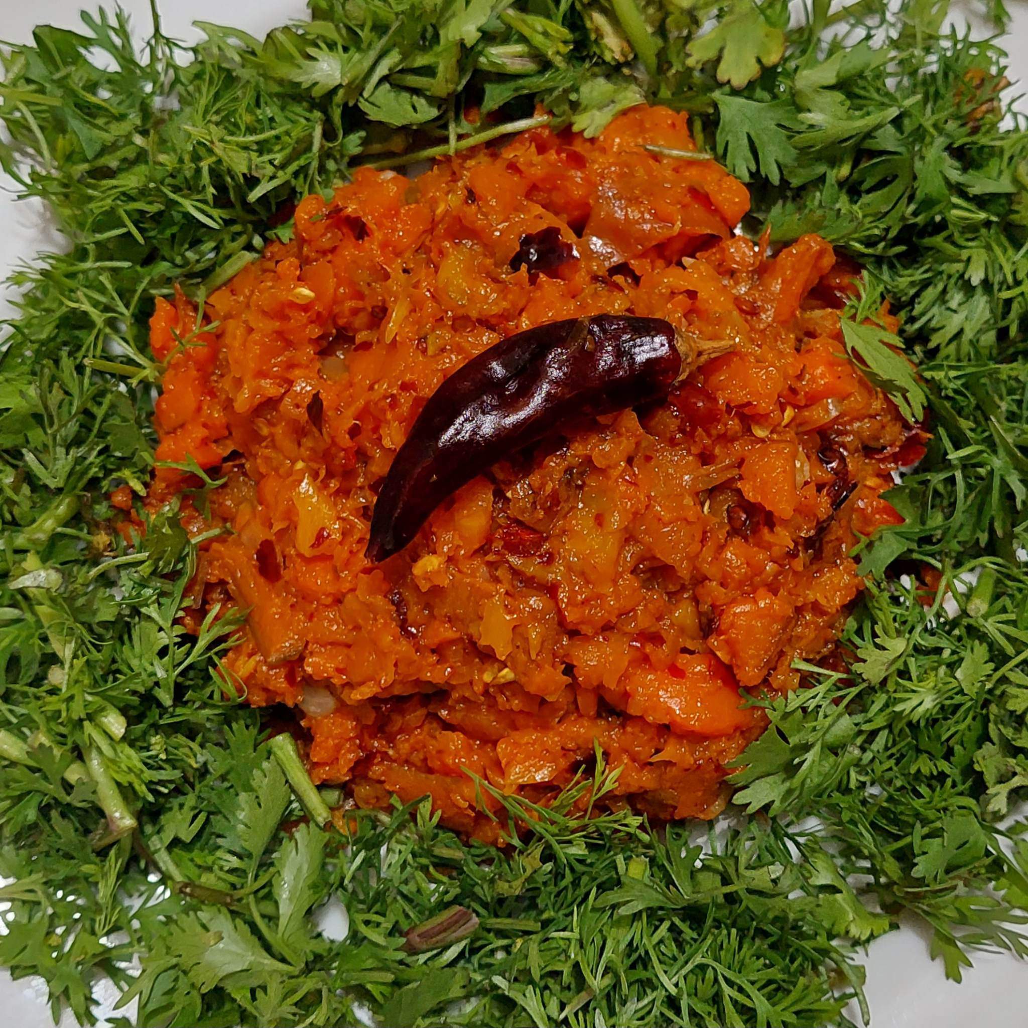 carrot bhorta