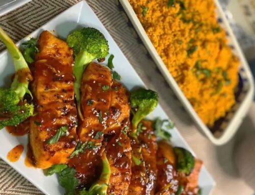 Honey and Garlic Salmon by Hafsah Taslim