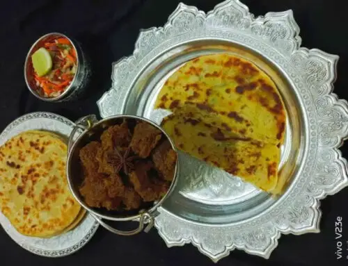 Beef Boti Kabab with Alu Paratha by Rudmila Azim