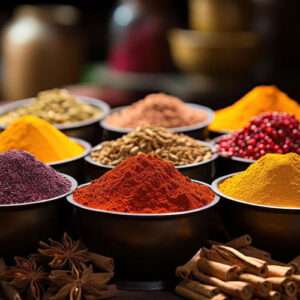 market display different spices grain feture img