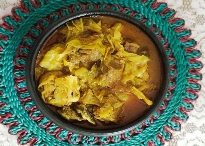 beef cabbage curry