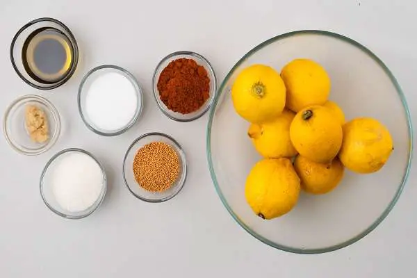 Lebur Achar 5 lebur achar ingredients