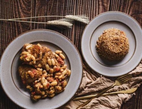 Fish Steak with Beans