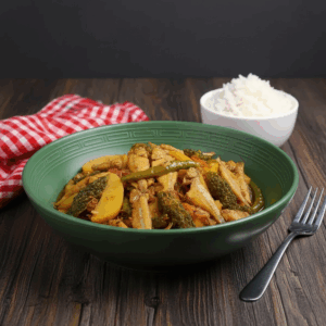 Spined Anchovy Fish with Sponge Gourd (Dhundul diye Kata Phasa)