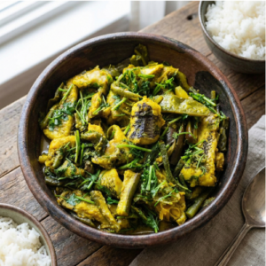 Fish Curry with Vegetables (Sobji diye Macher Jhol)