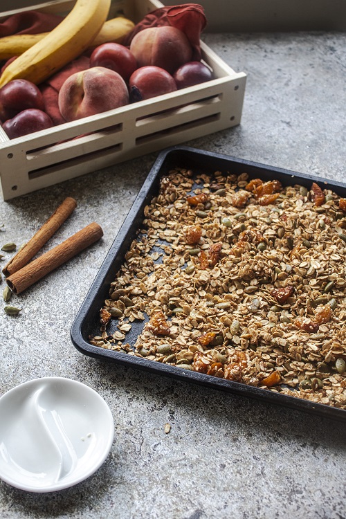 Sweet-Spiced Fruit and Seed Granola homemade